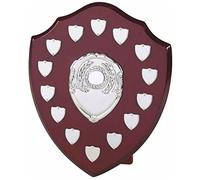 County Engraving The Multi Sport 14 Year Annual Wooden Shield Award Trophy, Personalised Engraved - Enter Your Own Custom Text