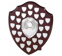 County Engraving The Multi Sport 28 Year Annual Wooden Shield Award Trophy, Personalised Engraved - Enter Your Own Custom Text