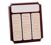 County Engraving The Superior 24 Year Annual Wooden Plaque, Shield, Award, Trophy, Engraved Free - Enter Your Own Custom Text