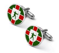 County Flag of Nottinghamshire Cufflinks for Men Women Cuff Links Tuxedo Shirt Personalised Printed Jewelry Accessories