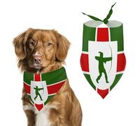 County Flag of Nottinghamshire Dog Bandanas Puppy Triangle Kerchief Cat Scarfs Washable Bibs Pet Gifts