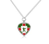 County Flag of Nottinghamshire Urn Necklace for Ashes Pet Dog Cat Cremation Jewellery Alloy Memorial Keepsake Pendant