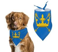 County Flag of Suffolk Funny Dog Bandanas Adjustable Pet Neckerchief Summer Triangle Scarf for Small Medium Large Pets