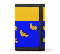 County Flag of West Sussex Men's Wallets Trifold Women Purse with Coin Pocket 8 Card Slots Keyring Photo Window