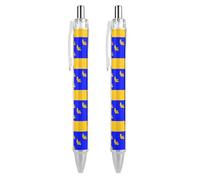 County Flag of West Sussex Retractable Ballpoint Pen 0.5mm Fine Point Black Ink Pens Office Supplies for Teacher Nurse