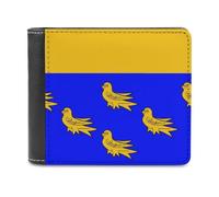 County Flag of West Sussex Slim Wallet Bifold Credit Card Holder Case PU Pouch Purse for Men Women
