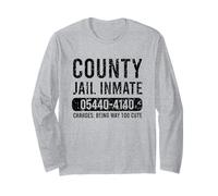 County Jail Inmate Charges Being Way to Cute Halloween Long Sleeve T-Shirt