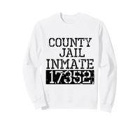 County Jail Inmate Funny Prisoner Spooky Halloween Costume Sweatshirt