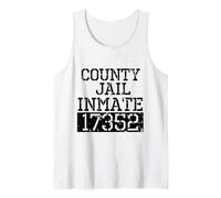 County Jail Inmate Funny Prisoner Spooky Halloween Costume Tank Top