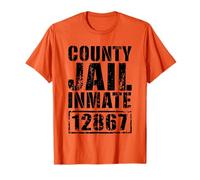 County Jail Inmate Shirt Men Women Kids Prisoner Costume T-Shirt