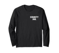 County Jail Uniform Costume Halloween Inmate Prison TEE Long Sleeve T-Shirt