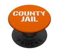 COUNTY JAIL UNIFORM COSTUME HALLOWEEN INMATE PRISON TEE PopSockets Adhesive PopGrip