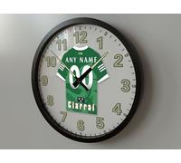 COUNTY KERRY GAELIC FOOTBALL WALL CLOCK PERSONALISED GAELIC FOOTBALL GIFTS - ALL GAA FANS LOVE OUR GLOW IN THE DARK CLOCKS!!! (25cm Wall Clock)