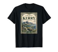 County Kerry Ireland Seaside Road Value Graphic T-Shirt, Men, Black, M