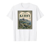 County Kerry Ireland Seaside Road Value Graphic T-Shirt, Men, White, L