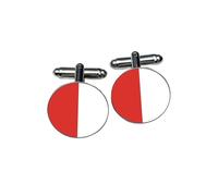 County Louth Cufflinks - Red & White Irish Colours - Gaelic Football & Hurling Fan Gift - Home County Allegiance Accessory - Groomsmen & Heritage