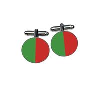 County Mayo Cufflinks - Green & Red Irish Colours - Gaelic Football & Hurling Fan Gift - Home County Allegiance Accessory - Groomsmen & Heritage
