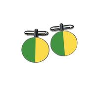 County Meath Cufflinks - Green & Gold Irish Colours - Gaelic Football & Hurling Fan Gift - Home County Allegiance Accessory - Groomsmen & Heritage
