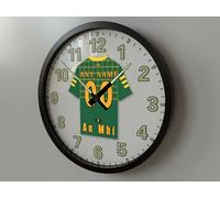 COUNTY MEATH GAELIC FOOTBALL WALL CLOCK PERSONALISED GAELIC FOOTBALL GIFTS - ALL GAA FANS LOVE OUR GLOW IN THE DARK CLOCKS!!! (25cm Wall Clock)