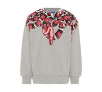 COUNTY OF MILAN KIDS snake-print crew-neck sweatshirt - Grey 8 yrs-10 yrs-12 yrs