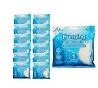 County Sales Limited 12 x Hanging Dehumidifier Moisture Absorber, 500ml Capacity - Wardrobe - Caravan