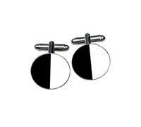 County Sligo Cufflinks - Black & White Irish Colours - Gaelic Football & Hurling Fan Gift - Home County Allegiance Accessory - Groomsmen & Heritage