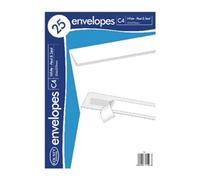 County Stationery C4 25 White Peel & Seal Envelopes (20 Pack)