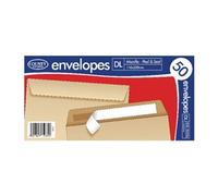 County Stationery DL Manilla Peal and Seal Envelopes (1000 Pack)