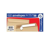 County Stationery DL Manilla Peel and Seal Envelopes x50 (Pack of 20) C520