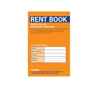 County Stationery Tenancy Rent Receipt (Pack of 20) in Pale Orange County Stationery Pale Orange