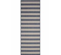 County Stripe Blue Rug - Indoor & Outdoor - 67X200 cm