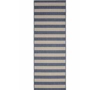 County Stripe Blue Rug - Indoor & Outdoor - 67X300 cm