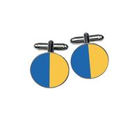 County Tipperary Cufflinks - Blue & Gold Irish Colours - Gaelic Football & Hurling Fan Gift - Home County Allegiance Accessory - Groomsmen & Heritage