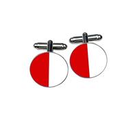 County Tyrone Cufflinks - Red & White Irish Colours - Gaelic Football & Hurling Fan Gift - Home County Allegiance Accessory - Groomsmen & Heritage