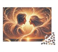 Couple 1000pc Cosmic Couple Heavy-duty Cardboard Jigsaw Puzzle for Brain Teaser Lovers Team Building Leisure Entertainment Social Icebreaker Value for Money 52x38cm/1000pcs
