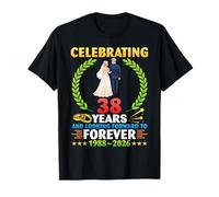 Couple 39th Wedding Anniversary Forever 1987 2026 Celebrate T-Shirt