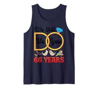 Couple 66th Wedding Anniversary Married 66 Years Since 1960 Tank Top