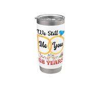 Couple 68th Wedding Anniversary Married 68 Years Since 1958 Stainless Steel Insulated Tumbler