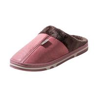 Couple Autumn And Winter Solid Color Leather Home Warm Padded Outdoor Shoes Slippers Heated Slippers Women Rechargeable (5.5)