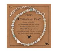 Couple Beaded Bracelet Inspirational Jewelry Romantic Gift for Husband Wife, One Size, Generic, no gemstone