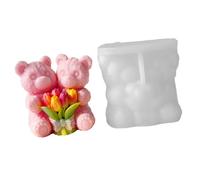 Couple Bear Silicone Mold with Intricate Texture for Fast Demolding Couple Bear Making Supplies
