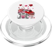 Couple Bearded Collies Valentine Hearts Tree Pickup Truck PopSockets PopGrip for MagSafe