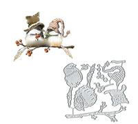Couple Birds Metal Die Cuts, Couple Birds Cutting Dies Cut Stencils DIY Scrapbooking Cards Decorative Embossing Paper Dies for Album Card Scrapbooking Making