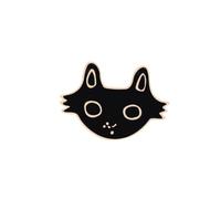 Couple Black and White Cat Enamel Pins Cartoon Cute Animal Brooches Clothes Backpack Lapel Pin Bag Metal Badge Jewelry for Lover