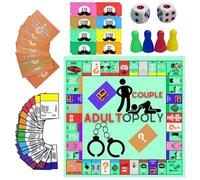 Couple Board Game | Portable Couples Connection Party Game - Interactive Date Night Card for Family Gathering Valentine's Day Candlelit Dinner