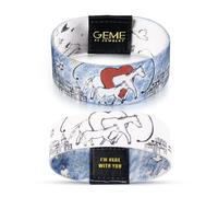 Couple Bracelet Long Distance Touch Bracelets with Custom AI Voice, NFC Bracelet Gifts for Couples, Tap to Hear Loved One's Voice & Bible Verses, Memorial Keepsake Gift (Colorful, Fits Wrists 7''-8.25