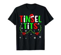Couple Christmas Jingle Balls Tinsel Tits Couples Matching T-Shirt