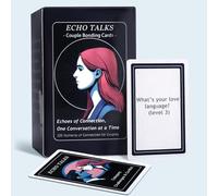 Couple Conversation Card Games - 3 Level Setting 200 Meaningful Questions to Deepen Love & Communication, Relationship Building Card for Him & Her - Anniversary, Bridal Shower, Valentine’s Couple Gift