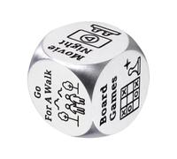 Couple Creative Steel Cubes | Date Evening Activity | Romantic Metal Novelty Toys For Valentines Day Birthday Gift Idea Accessories Rolling Fun Love Helper Tool Game Night Choices Maker