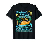 Couple Cruise Husband and Wife Cruising Partners for Life T-Shirt